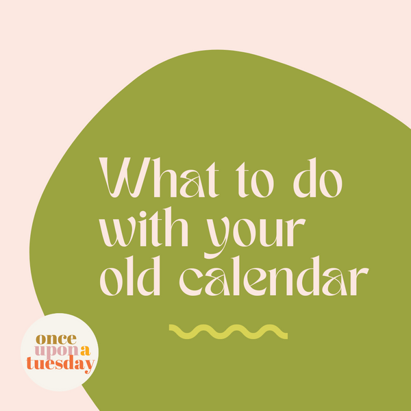What to do with your old Calendar at the end of the year? Three tips.