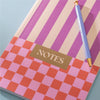 100% recycled checks notebook. 128 pages, A5. Made in the UK.