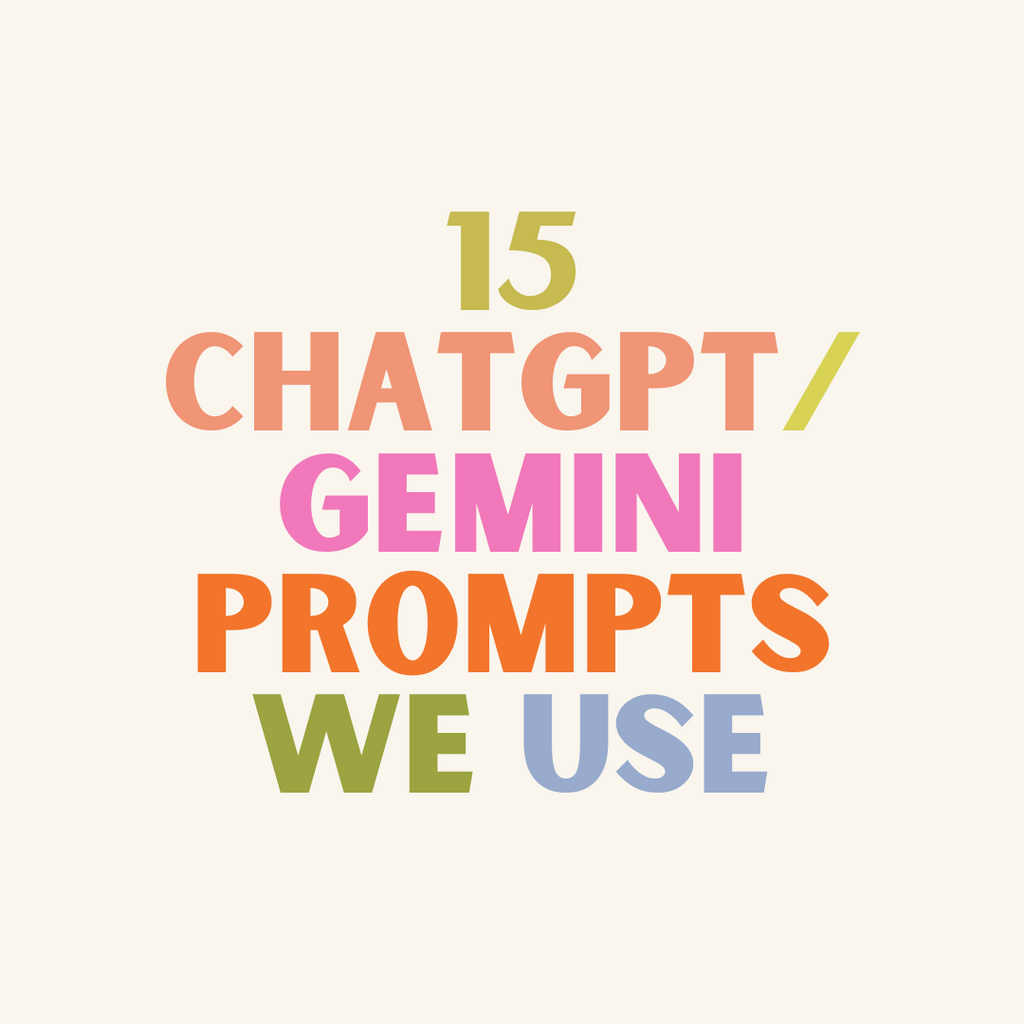 15 ChatGPT / Gemini Prompts we've used here in the office