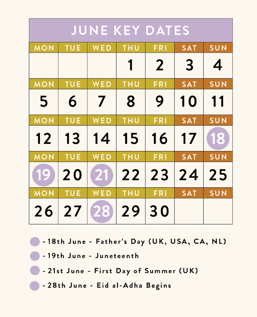June 2023 - Dates for your calendar