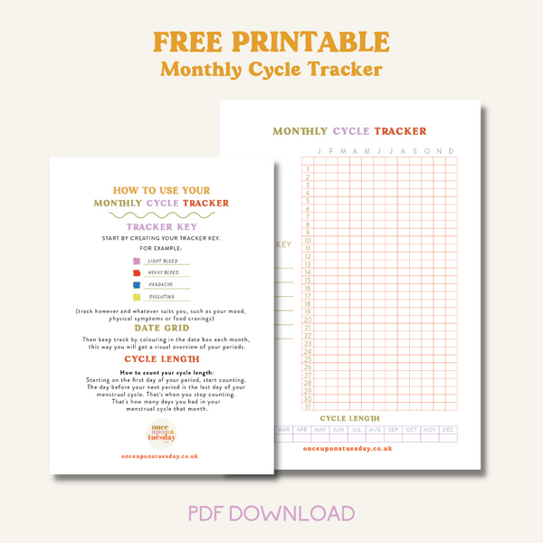 FREE DOWNLOAD: Menstrual Cycle Tracker