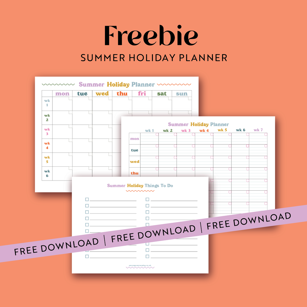 FREE DOWNLOAD: Summer Holiday Planner