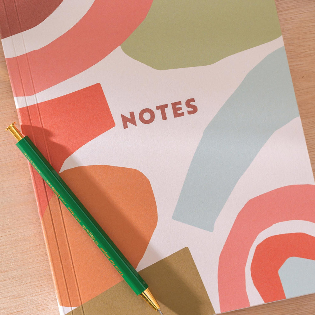 100% recycled boho notebook. 128 pages, A5. Made in the UK.