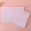 set of social media planning pads. weekly planner and content planner. A4 and A5. 100% recycled paper.