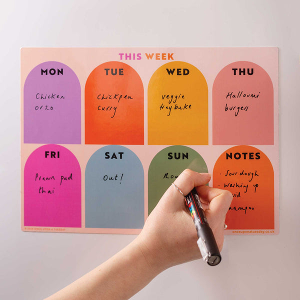 A4 fridge magnet weekly planner