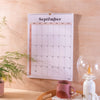 A3 academic year calendar. peachy. minimalist aesthetic.