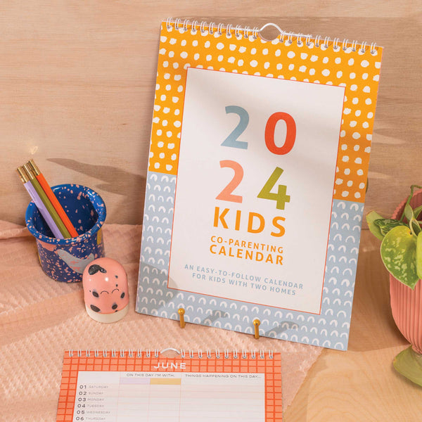 2024 kids co parent calendar. for children with two homes