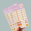 One sheet of family calendar planner stickers. Use on your calendar, wall planner, or in your diary. 100% Recycled Paper. Made in the UK.