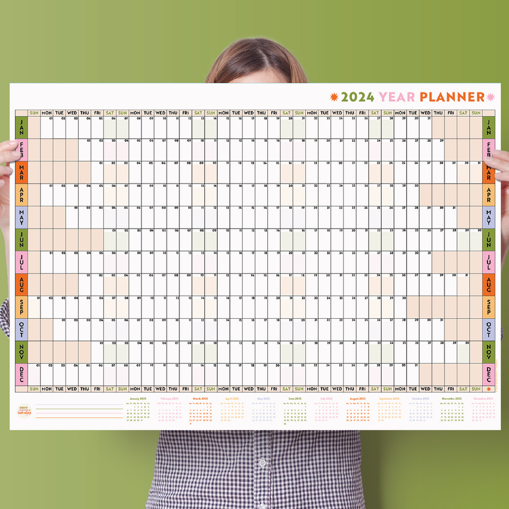 2024 A1 Year Wall Planner, Landscape