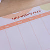 a4 weekly planner pad. paper planning pad. pastel planner. vertical planner. portrait planner. recycled paper pad. 