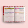 2024 - 2025 academic diary. Pink and Red Arches. Week to view. A5, hardcover journel. 100% recycled paper. Made in the UK.