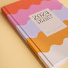 2024 diary. week to view. rainbow wave design. 100% recycled paper. made in the UK.