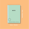 mint lined notebook. 60 pages. 100% recycled paper.