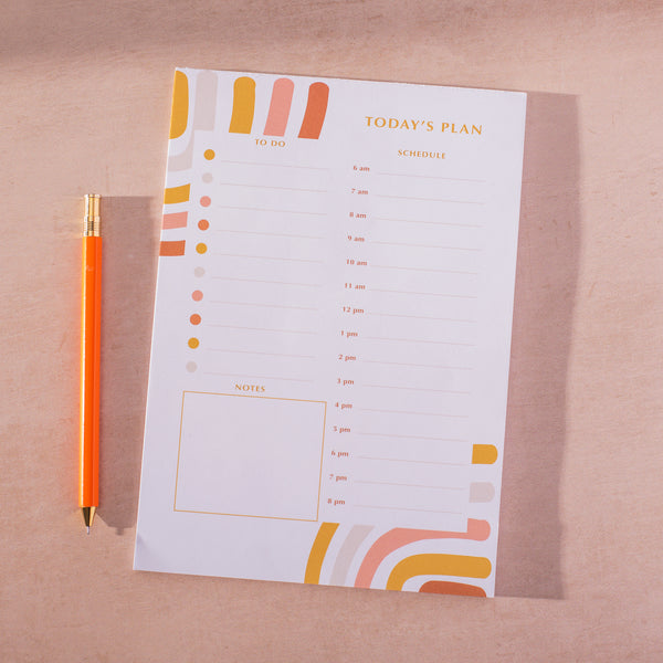 Abstract Rainbow Daily Planner