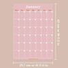 A3 wall calendar with 12 separate pages. Pastels wall planner