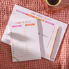 A5 Daily Planner in our popular You Got This colourful design. Take control of your day with this time blocking and to-do list desk pad. 100% Recycled and Made in the UK.